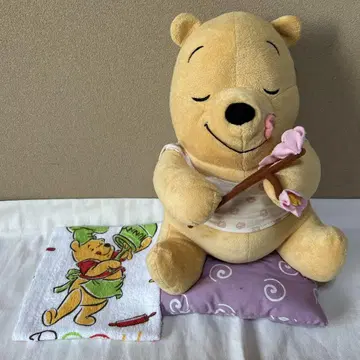 묶음 판매 푸우 봉제 인형 본체 약 30cm 핸드 타월