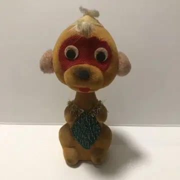 쇼와 레트로 원숭이 목 흔들 인형 자석 포함