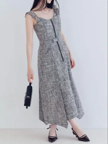 LILYBROWN 코르셋 디테일 데님 원피스