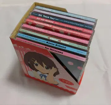 케이온! CD 9장 & 히라사와 유이 CD 케이스 세트