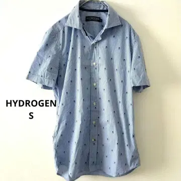 하이드로겐 스컬 스트라이프 블루 셔츠 새상품급