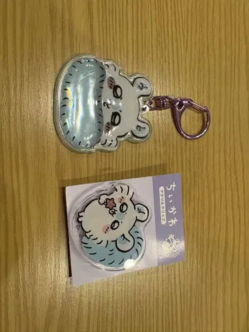 모몽가 아크릴 키링 아크릴 클립 우드 배지