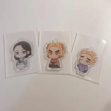 귀멸의 칼날 아크릴 키링 세트 ViVimus 쿄쥬로 & 센쥬로 & 루카