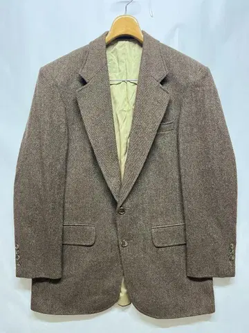 예쁜 랜즈엔드 USA제 헤링본 트위드 테일러드 자켓 38R