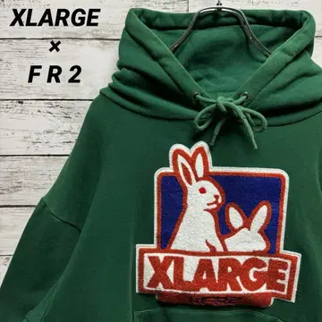 391 [새상품급] 엑스라지 x 에프알2 빅 파일 로고 후드티