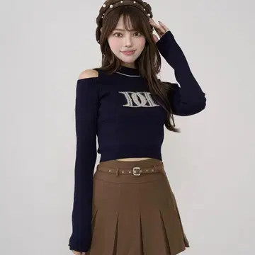 Darich 레이어드 드라이 로고 니트탑
