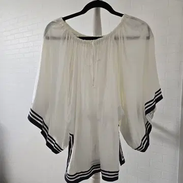 Jean Paul GAULTIER 화이트 빅 슬리브 상의