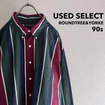 구제 의류 1990s ROUNDTREE&YORKE Stripe Shirt