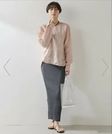 Whim gazette 니트 핏 스커트 그레이