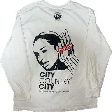 [백 프린트] CITY COUNTRY CITY 롱T [L 사이즈]