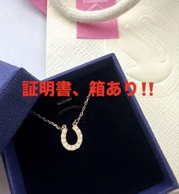 Swarovski 말발굽형 골드 목걸이