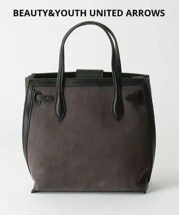 뷰티&유스 코듀로이 콤비 미니 토트백 2way