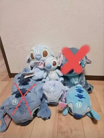 스티치 봉제 인형 세트 (5개)