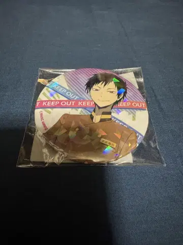 듀라라라 오리하라 이자야 카도카와 애니메이션 호텔 콜라보 홀로그램 캔뱃지