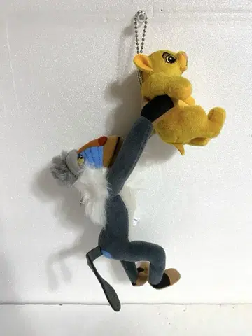 도쿄 디즈니 리조트 한정판 라이온 킹 인형 배지 라피키 심바