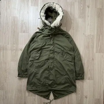 레어 XS! 미군 실물 70s M65 피쉬테일 후드티 풀세트