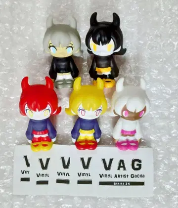 전 5종 카에의 소프트 비닐 VAG 시리즈 소프트 비닐 가챠 피규어