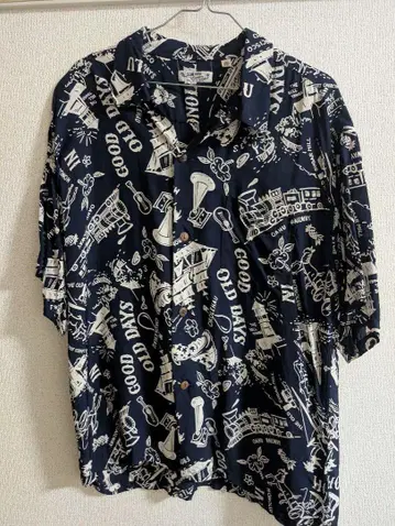 SUN SURF 반팔 셔츠 XL 네이비