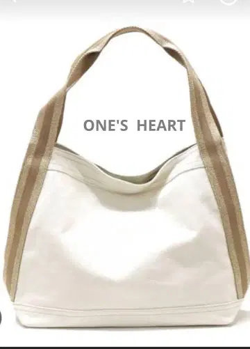 [새상품급] ONE'S HEART 원스하트 캔버스 토트백