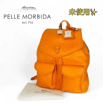 미사용 펠레 모르비다 메이든 보이아주 플랩 백팩 가죽