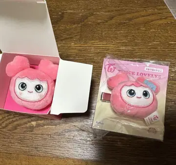 twice 모브리 봉제 인형 헤어핀 반지