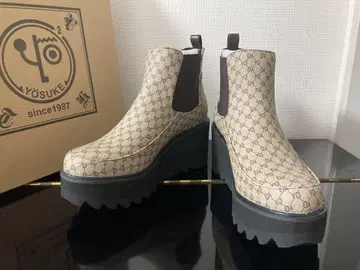 새상품 요스케 YOSUKE 25cm 여성용 사이드 고어 부츠 숏 통굽