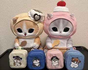 mofusand 아이스냥 BIG 봉제 인형 등 6개 세트
