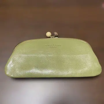 주케로 필라토 나무 구슬 가마구치 장지갑 그린 계열