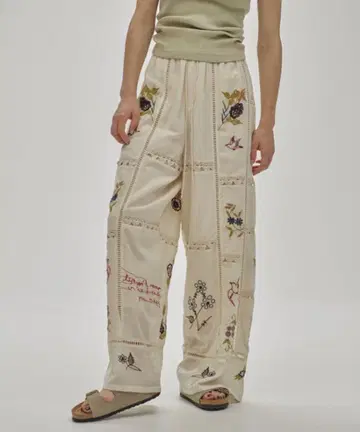 TODAYFUL Embroidery Patchwork Trousers