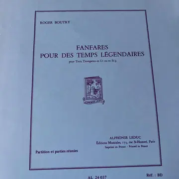 11/20 삭제 최종 가격 인하 트럼펫 삼중주 전설 시대로의 팡파르