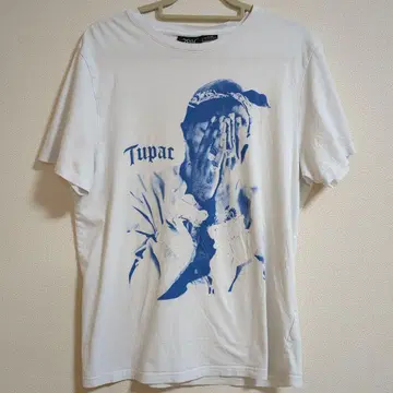 y2k 빈티지 2PAC 래퍼 양면 프린트 티셔츠