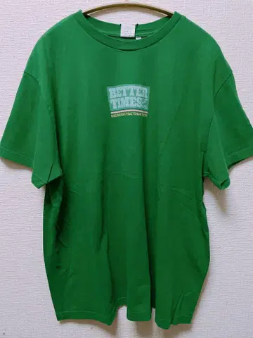 MOUSSY 여성용 로고T셔츠 반팔셔츠 그린 미사용 새상품
