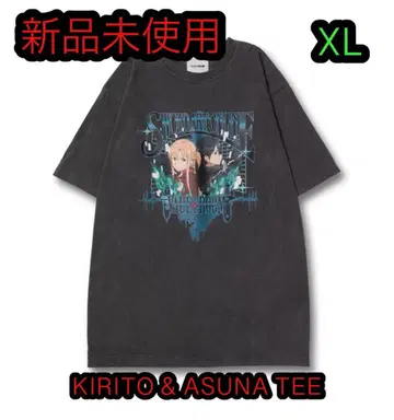 미사용 새상품 KIRITO & ASUNA TEE / CHARCOAL XL