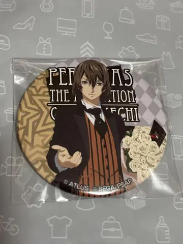 페르소나5 theAnimation 세가 콜라보 카페 캔뱃지 아케치 고로