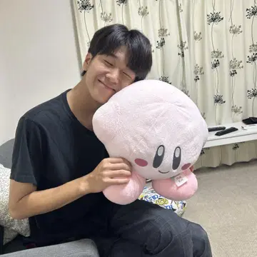 커비 빅 핑크 봉제 인형