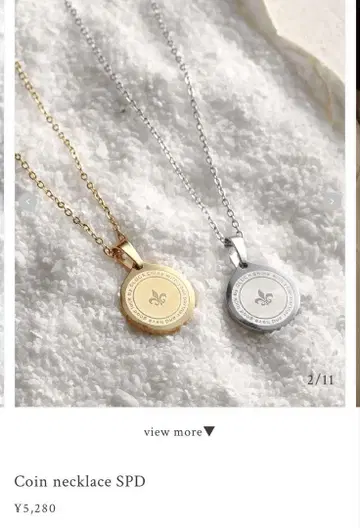 GLUCK 코인 모티브 목걸이 Coin necklace SPD