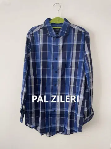 PAL ZILERI 파르질레리 새상품급 긴팔 셔츠 얇은 소재 체크 셔츠