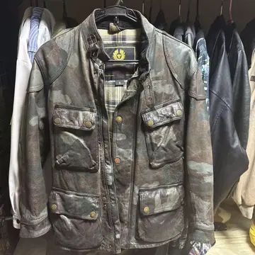 belstaff 카모플라쥬 팬서 가죽 자켓