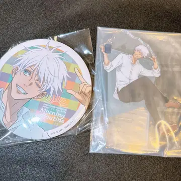 주술회전 고죠 사토루 세가 럭키 쿠지 morning routine 캔뱃지