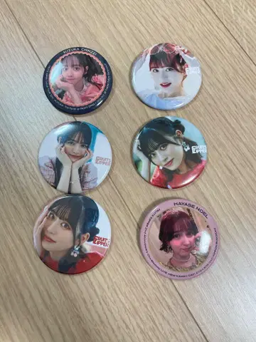 fruit zipper 캔뱃지 6개 세트