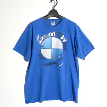 BMW 빈티지 T셔츠 블루 FRUIT OF THE LOOM