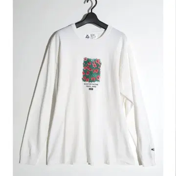 CHALLENGER L/S FLOWER TEE 롱티 화이트 XL