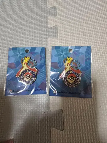 새상품 포켓몬 센터 카나자와 로고핀즈 금 카로스