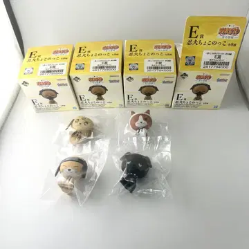 제일복권 NARUTO-나루토-파의 나라편 E상 닌견 초코노코 4개 세트