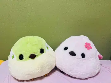 빅 사이즈 새 모양 봉제 인형 2개 세트