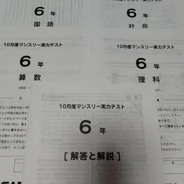 사피스 10월 먼슬리 실력 테스트 6년