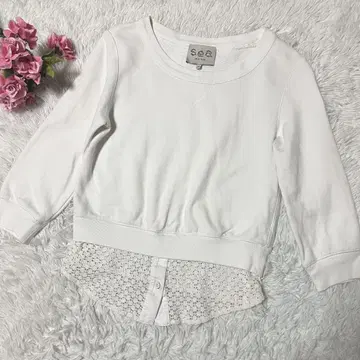 Sea New York 맨투맨 XS 레이스 화이트 버튼