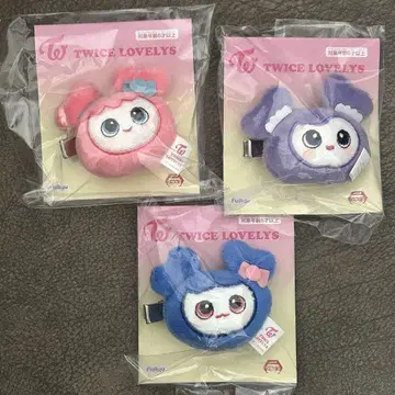 TWICE LOVELYS gigo 봉제 인형 헤어핀