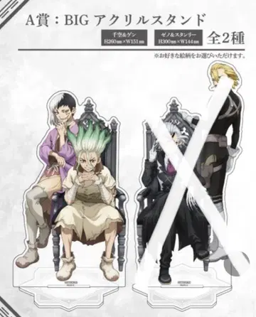 dr.stone 닥스토 센쿠 겐 BIG 아크릴 스탠드 A상