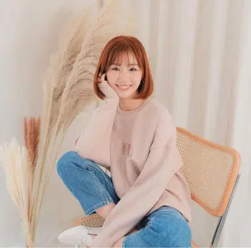 APRILY 로고 트레이닝복 핑크